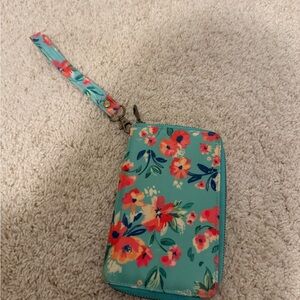 Floral Wristlet Wallet